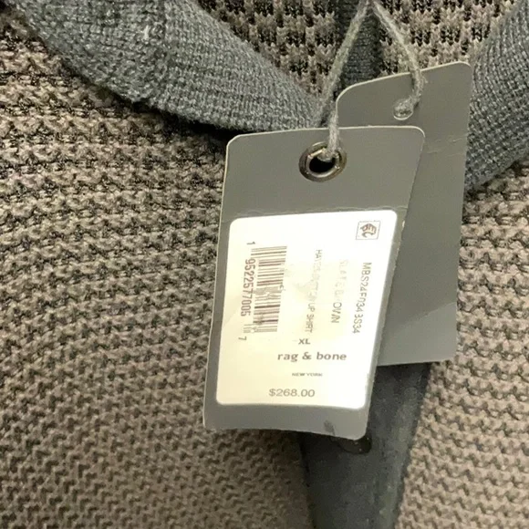 rag & bone Black and Gray Cardigan Sweater - Picture 4 of 6